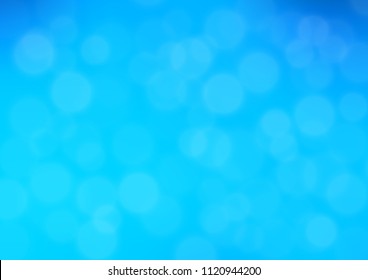 Light BLUE vector glossy bokeh pattern. Glitter abstract illustration with an elegant design. The template for backgrounds of cell phones.