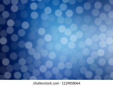 Light BLUE vector glossy bokeh pattern. Creative illustration in halftone style with gradient. The template for backgrounds of cell phones.