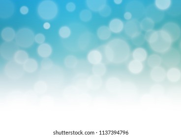 Light BLUE vector glossy bokeh pattern. Shining colorful illustration in a Brand new style. The template for backgrounds of cell phones.