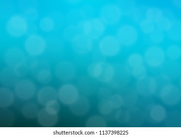 Light BLUE vector glossy bokeh pattern. Modern geometrical abstract illustration with gradient. A new texture for your design.