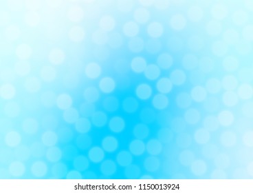 Light BLUE vector glossy bokeh pattern. An elegant bright illustration with gradient. A new texture for your design.