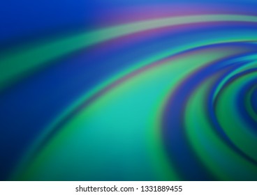 Light BLUE vector glossy bokeh pattern. Shining colorful illustration in a Brand new style. The template for backgrounds of cell phones.