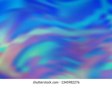 Light BLUE vector glossy bokeh pattern. A vague abstract illustration with gradient. A completely new template for your design.
