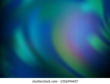 Light BLUE vector glossy bokeh pattern. Colorful illustration in blurry style with gradient. The template can be used for your brand book.