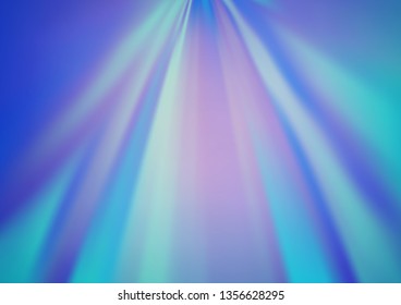 Light BLUE vector glossy bokeh pattern. Colorful abstract illustration with gradient. The best blurred design for your business.