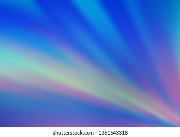 Light BLUE vector glossy bokeh pattern. Modern geometrical abstract illustration with gradient. The template can be used for your brand book.