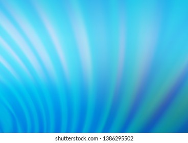 Light BLUE vector glossy bokeh pattern. Colorful illustration in blurry style with gradient. The blurred design can be used for your web site.