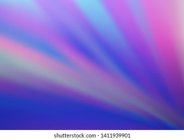 Light BLUE vector glossy bokeh pattern. Glitter abstract illustration with an elegant design. The template can be used for your brand book.