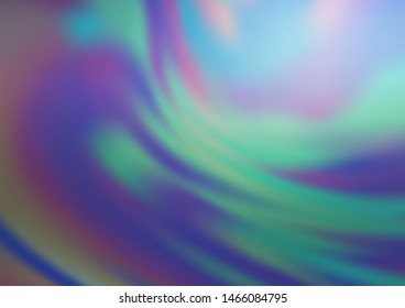 Light BLUE vector glossy bokeh pattern. Creative illustration in halftone style with gradient. The blurred design can be used for your web site.