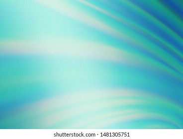 Light BLUE vector glossy bokeh pattern. Colorful illustration in blurry style with gradient. The template for backgrounds of cell phones.