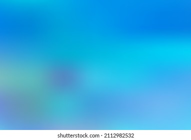 Light BLUE vector glossy bokeh pattern. Creative illustration in halftone style with gradient. Best blurred design for your business.