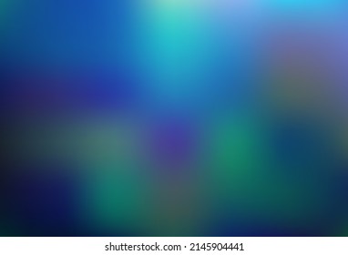 Light BLUE vector glossy bokeh pattern. Creative illustration in halftone style with gradient. Template for cell phones.