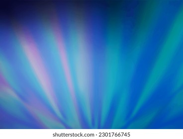 Patrón de bokeh brillante del vector BLUE claro. Ilustración abstracta vaga con gradiente. La plantilla se puede utilizar para su libro de marca.