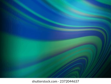 Light BLUE vector glossy bokeh pattern. Creative illustration in halftone style with gradient. The template can be used for your brand book.