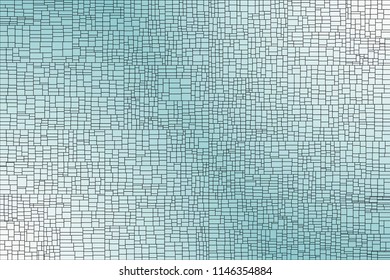 Light blue vector gradient background created with rectangular shapes outlined black put together.