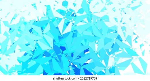 Diseño de polígono de gradiente vectorial azul claro. Ilustración inteligente en estilo faceta con triángulos abstractos. Diseño moderno para tus aplicaciones.