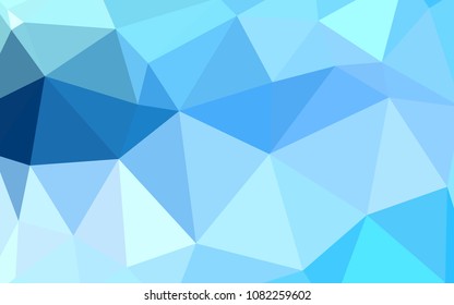 Light BLUE vector gradient triangles texture. Colorful illustration in abstract style with triangles. Brand new design for your business.