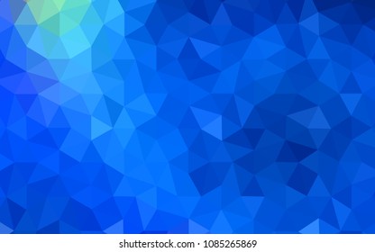 Light BLUE vector gradient triangles pattern. Elegant bright polygonal illustration with gradient. Template for cell phone's backgrounds.