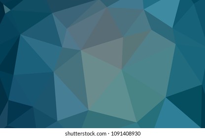 Light BLUE vector gradient triangles pattern. A completely new color illustration in a polygonal style. Pattern for a brand book's backdrop.