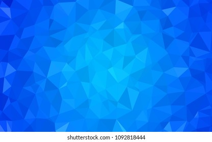 Light BLUE vector gradient triangles template. Polygonal abstract illustration with gradient. Textured pattern for your backgrounds.