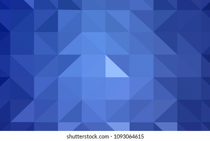 Light BLUE vector gradient triangles template. A completely new color illustration in a polygonal style. Brand new style for your business design.