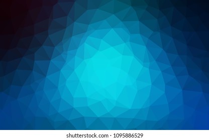 Light BLUE vector gradient triangles pattern. Modern abstract illustration with triangles. A completely new design for your leaflet.