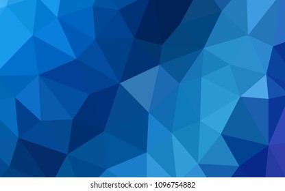 Light BLUE vector gradient triangles pattern. A completely new color illustration in a polygonal style. Brand new style for your business design.