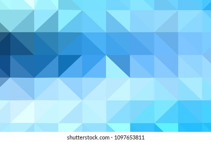 Light BLUE vector gradient triangles pattern. Colorful abstract illustration with triangles. New template for your brand book.