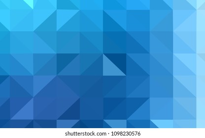 Light BLUE vector gradient triangles texture. Colorful illustration in polygonal style with gradient. Best triangular design for your business.