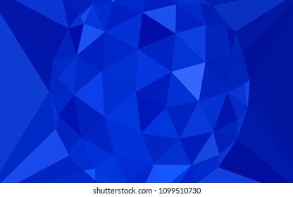Light BLUE vector gradient triangles template with a gem in a centre. Illustration in Origami style with gradient. Completely new template for your banner.