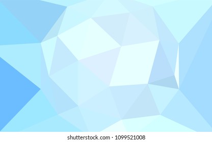 Light BLUE vector gradient triangles texture. Colorful abstract illustration with triangles. Template for cell phone's backgrounds.