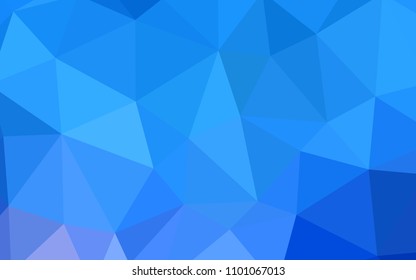 Light BLUE vector gradient triangles pattern. Colorful illustration in polygonal style with gradient. Triangular pattern for your design.