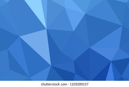 Light BLUE vector gradient triangles template. Creative geometric illustration in Origami style with gradient. Polygonal design for your web site.