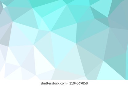 Light BLUE vector gradient triangles pattern. Polygonal abstract illustration with gradient. Polygonal design for your web site.