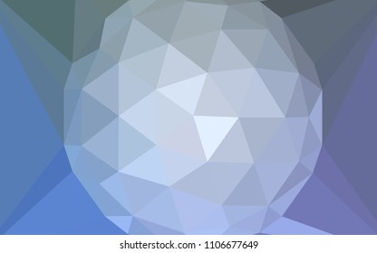 Light BLUE vector gradient triangles texture with a gem in a centre. Elegant polygonal illustration with gradient. New template for your brand book.