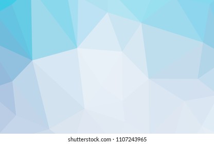 Light BLUE vector gradient triangles pattern. Creative illustration in halftone style with triangles. Pattern for a brand book's backdrop.