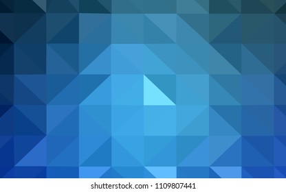 Light BLUE vector gradient triangles template. Modern abstract illustration with triangles. New template for your brand book.