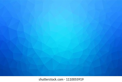 Light BLUE vector gradient triangles texture. Elegant bright polygonal illustration with gradient. Best triangular design for your business.