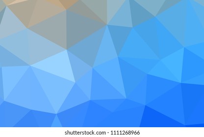 Light BLUE vector gradient triangles pattern. Creative geometric illustration in Origami style with gradient. Pattern for a brand book's backdrop.