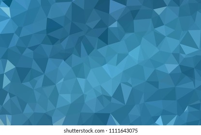 Light BLUE vector gradient triangles pattern. Colorful abstract illustration with triangles. Polygonal design for your web site.