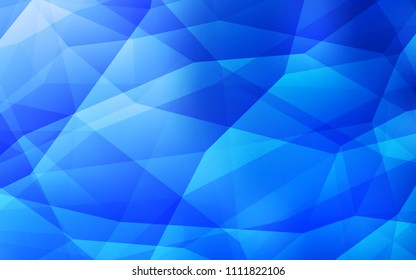Light BLUE vector gradient triangles pattern. Colorful abstract illustration with triangles. A new texture for your web site.