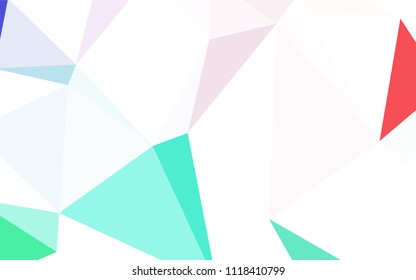 Light BLUE vector gradient triangles pattern. Elegant bright polygonal illustration with gradient. Brand new design for your business.