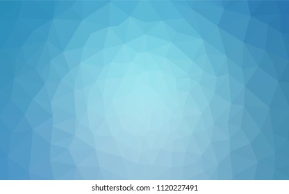 Light BLUE vector gradient triangles template. Shining colorful illustration with triangles. A new texture for your web site.