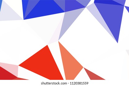 Light BLUE vector gradient triangles pattern. Colorful illustration in abstract style with triangles. Brand new style for your business design.