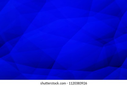 Light BLUE vector gradient triangles texture. Modern abstract illustration with triangles. Triangular pattern for your design.