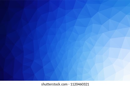 Light BLUE vector gradient triangles texture. Colorful illustration in polygonal style with gradient. Polygonal design for your web site.