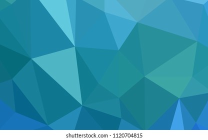 Light BLUE vector gradient triangles pattern. Glitter abstract illustration with an elegant triangles. A new texture for your web site.