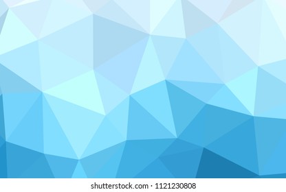 Light BLUE vector gradient triangles template. Triangular geometric sample with gradient.  Polygonal design for your web site.