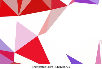 Light BLUE vector gradient triangles template. Shining polygonal illustration, which consist of triangles. Triangular pattern for your design.