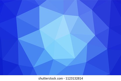 Light BLUE vector gradient triangles template. Colorful illustration in polygonal style with gradient. Textured pattern for your backgrounds.